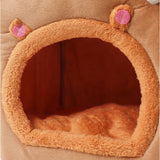 ペットベッド 通販 キャットハウス ドーム型ベッド 犬猫兼用ハウス 洗えるベッド 折りたたみ式 室内用ハウス 防寒対策グッズ 暖かいクッション ベッド 猫ベッド おしゃれハウス