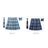 制服 プリーツスカート 通販 スカート 学生 スクールスカート チェックスカート レディース ボトムス 3点セット プリーツ スクール チェック 学生服 通学 ネクタイ ボウタイ リボンタイ