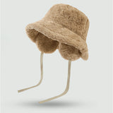 バケットハット レディース 冬 通販 バケハ ふわふわ もこもこ帽子 ハット 帽子 イヤーマフ 耳当て 耳あて 防寒 おしゃれ オシャレ 女性 学生 かわいい 可愛い カジュアル 冬小物