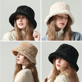 バケットハット レディース 冬 通販 バケハ ふわふわ もこもこ帽子 ハット 帽子 イヤーマフ 耳当て 耳あて 防寒 おしゃれ オシャレ 女性 学生 かわいい 可愛い カジュアル 冬小物