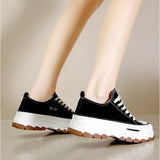 キャンバス スニーカー 厚底 レディース 通販 厚底スニーカー ローカット 厚底靴 厚底シューズ ローカットスニーカー ボリュームソール 靴 シューズ レースアップ おしゃれ 美脚 シンプル