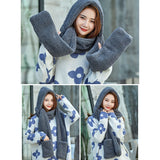 レディース フード付きマフラー 通販 マフラー 帽子 ネックウォーマー 防寒 防風 保温 フード付き 暖かい 手袋 かわいい おしゃれ 帽子マフラー ユニセックス 防寒対策 冷え対策 男女兼用