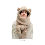 レディース フード付きマフラー 通販 帽子 マフラー 防寒 防風 保温 フード付き ネックウォーマー 帽子マフラー 暖かい 手袋 かわいい おしゃれ 防寒対策 冷え対策 ユニセックス 寒さ対策