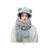 レディース フード付きマフラー 通販 帽子 マフラー 防寒 防風 保温 フード付き ネックウォーマー 帽子マフラー 暖かい 手袋 かわいい おしゃれ 防寒対策 冷え対策 ユニセックス 寒さ対策