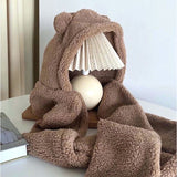 レディース フード付きマフラー 通販 帽子 マフラー 防寒 防風 保温 フード付き ネックウォーマー 帽子マフラー 暖かい 手袋 かわいい おしゃれ 防寒対策 冷え対策 ユニセックス 寒さ対策