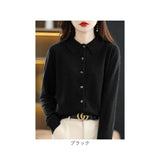 ニット カーディガン レディース 通販 ニットカーディガン セーター カーデガン トップス 秋 冬 ニットシャツ 長袖 カシミヤタッチ きれいめ 秋冬 前開き 襟付き polo襟 ポロカラー