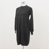 ニットワンピース 秋冬 通販 ワンピース レディース 長袖 ニット ニットワンピ きれいめ 上品 無地 シンプル 膝下丈 膝丈 ひざ下 ひざ丈 ゆったり おしゃれ オシャレ かわいい 可愛い
