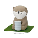 アロママスコット アロマストーン かわいい 通販 アロマ マスコット 置き物 置物 オブジェ 癒し リラックス 動物 アニマル 素焼き ゆったり 卓上 置き型 可愛い ゆるり日和 陶製 陶器