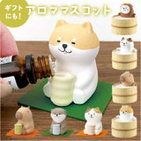 アロママスコット アロマストーン かわいい 通販 アロマ マスコット 置き物 置物 オブジェ 癒し リラックス 動物 アニマル 素焼き ゆったり 卓上 置き型 可愛い ゆるり日和 陶製 陶器