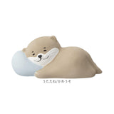 アロママスコット アロマストーン かわいい 通販 アロマ マスコット 置き物 置物 オブジェ 癒し リラックス 動物 アニマル うたたね 眠る 可愛い ゆるり日和 陶製 陶器 インテリア 贈り物