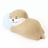 アロママスコット アロマストーン かわいい 通販 アロマ マスコット 置き物 置物 オブジェ 癒し リラックス 動物 アニマル うたたね 眠る 可愛い ゆるり日和 陶製 陶器 インテリア 贈り物