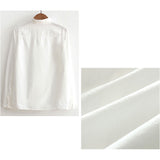 白シャツ レディース 長袖 通販 ブラウス 長袖シャツ ワイシャツ 無地 コットン 綿 トップス 長袖トップス オフィス スーツインナー 白 ホワイト おしゃれ yシャツ 大人 可愛い 通勤