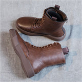 ブーツ レディース 編み上げ 本革 通販 ショートブーツ レースアップブーツ レザーブーツ 編み上げブーツ ローヒール 歩きやすい 紐 ひも レースアップ 袴 卒業式 ショート レザー 靴