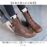 ブーツ レディース 編み上げ 本革 通販 ショートブーツ レースアップブーツ レザーブーツ 編み上げブーツ ローヒール 歩きやすい 紐 ひも レースアップ 袴 卒業式 ショート レザー 靴