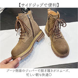 ショートブーツ レディース 秋冬 通販 レースアップ ブーツ レディースブーツ レディースシューズ ショート 厚底シューズ 厚底 厚底ブーツ 厚底ショートブーツ 滑り止め すべり止め 靴
