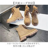 ショートブーツ レディース 秋冬 通販 レースアップ ブーツ レディースブーツ レディースシューズ ショート 厚底シューズ 厚底 厚底ブーツ 厚底ショートブーツ 滑り止め すべり止め 靴