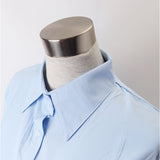 シャツ レディース 大きいサイズ 通販 長袖 長袖シャツ ブラウス ゆったり ぽっちゃり ビジネス オフィス 通勤 ワイシャツ リクルート 仕事 襟付き きれいめ 上品 無地 トップス