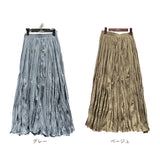 プリーツスカート ロングスカート 通販 フレアスカート スカート ロング ゴム おしゃれ オシャレ 可愛い かわいい プリーツ ロング丈 きれいめ 大人 ハイウエスト ウエストゴム