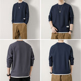 Tシャツ 長袖 メンズ 通販 tシャツ 長袖tシャツ 長袖Tシャツ メンズTシャツ トレーナー ロンT カジュアルTシャツ カットソー クルーネック カジュアル シンプル 無地 男性 紳士 大人