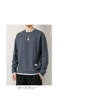 Tシャツ 長袖 メンズ 通販 tシャツ 長袖tシャツ 長袖Tシャツ メンズTシャツ トレーナー ロンT カジュアルTシャツ カットソー クルーネック カジュアル シンプル 無地 男性 紳士 大人