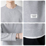 Tシャツ 長袖 メンズ 通販 tシャツ 長袖tシャツ 長袖Tシャツ メンズTシャツ トレーナー ロンT カジュアルTシャツ カットソー クルーネック カジュアル シンプル 無地 男性 紳士 大人