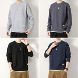 Tシャツ 長袖 メンズ 通販 tシャツ 長袖tシャツ 長袖Tシャツ メンズTシャツ トレーナー ロンT カジュアルTシャツ カットソー クルーネック カジュアル シンプル 無地 男性 紳士 大人