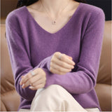 vネック ニット レディース 通販 セーター ニットセーター ウール 柔らかい 長袖 おしゃれ トップス 無地 カジュアル 暖かい オシャレ 冬 秋冬 防寒 オフィス 通勤 シンプル きれいめ