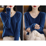 vネック ニット レディース 通販 セーター ニットセーター ウール 柔らかい 長袖 おしゃれ トップス 無地 カジュアル 暖かい オシャレ 冬 秋冬 防寒 オフィス 通勤 シンプル きれいめ