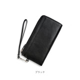 本革 長財布 ストラップ付き 通販 RFID スキミング防止 レザー 財布 お財布 ウォレット カードホルダー ロングウォレット さいふ 大容量 カード お札入れ 柔らかい やわらかい おしゃれ