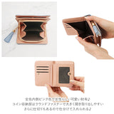 財布 レディース 二つ折り 通販 2つ折り コインケース 猫 ねこ ネコ キャット かわいい 小銭入れ ポーチ タッセル 合皮 PU レザー ピンク ダスティ ライトピンク ライトブルー グレー