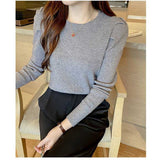 ニット セーター レディース 通販 ニットセーター シャツ スリーブセーター ニットソー ラウンドネック 長袖 パフスリーブ かわいい 無地 シンプル エレガント 春 秋 冬 きれいめ