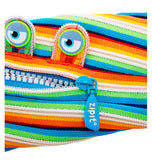 ペンケース おしゃれ 女子 通販 中学 高校 トロイカ モンスターペンケース レインボーティース 筆箱 ポーチ 小物入れ ゴールド マルチカラー かわいい キッズ 子供