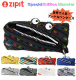 ペンケース おしゃれ 女子 通販 中学 高校 トロイカ モンスターペンケース レインボーティース 筆箱 ポーチ 小物入れ ゴールド マルチカラー かわいい キッズ 子供