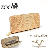 zoo 財布 パイソン ZLW-170 通販 日本製 長財布 メンズ ラウンドファスナー レザーウォレット 革 お財布 札入れ ながざいふ 長サイフ なが財布 ヘビ革 パイソン革 蛇革 白蛇 ズー