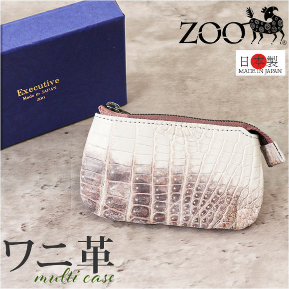 ZOO ズー マルチケース 革 通販 財布 さいふ サイフ お財布 ウォレット ミニ財布 コインケース 小銭入れ 本革 ミニ 小さい 小さめ 高級感 クロコダイル ワニ ギフト 贈り物 メンズ