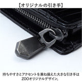 zoo 財布 ズー ZMW-031 通販 日本製 折りたたみ財布 二つ折り財布 折財布 折り財布 メンズ メンズ財布 レザー サメ革 本革 小銭入れ 仕切り付き サイフ さいふ ウォレット おしゃれ