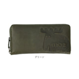 moz モズ 長財布 ZNWE-86121 通販 お財布 財布 さいふ サイフ ファスナー L字 ラウンドファスナー お札 小銭入れ 本革 大容量 カード 収納 レディース メンズ スウェーデン エルク