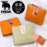 moz 財布 モズ ZNWS-86091 通販 二つ折り財布 2つ折り財布 二つ折り お財布 折りたたみ財布 レディース 本革 レザー ボックス型小銭入れ ラウンドファスナー おしゃれ かわいい シンプル