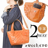 zucchero ズッケロ ショルダーバッグ 2WAY 通販 ハンドバッグ ハンドバック ショルダーバック ショルダー 肩掛け 斜めかけ ななめかけ トートバッグ トートバック 手提げ トート レザー