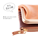 財布 長財布 二つ折り 通販 レディース 新品 がま口 本革 ブランド 使いやすい 大容量 女性物 がま口財布 革 レザー 牛革 おしゃれ シンプル 小銭入れ カードも入る 大人 かわいい 無地