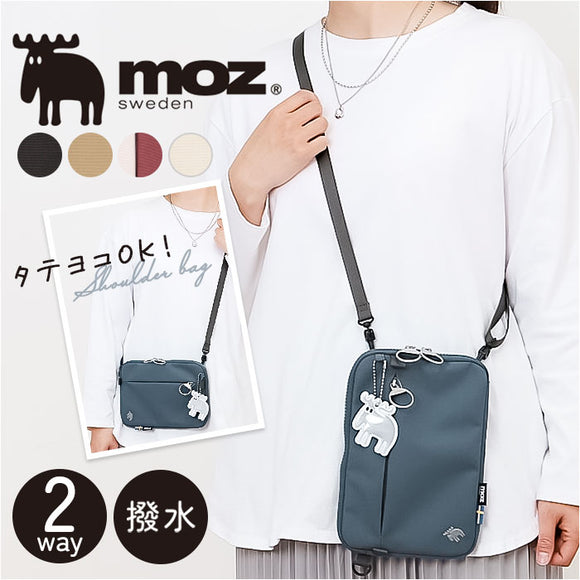 moz モズ スマホショルダー 2way 撥水 zzrk-03 通販 スマホショルダーバッグ スマホショルダーバック ポシェット 肩掛け ななめ掛け 斜めかけ ショルダー 軽い 軽量 縦 横 2WAY