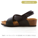 サンダル レディース ヒール 通販 歩きやすい ローヒール おしゃれ ベルト ウェッジソール 履きやすい Joy Walker ジョイウォーカー 1437P 夏 春夏 シンプル カジュアル ナチュラル 疲れにくい コンフォートサンダル