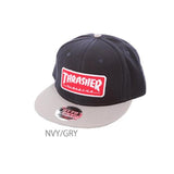 キャップ スラッシャー THRASHER ロゴ スナップバック アクセサリー OTTO 定番 CAP ベースボールキャップ 平ツバ ワッペン スケーターブランド スナップバックキャップ コットン 黒 帽子 レディース メンズ メンズ帽子 14thc03 14THC03 - バックヤードファミリー