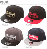 キャップ スラッシャー THRASHER ロゴ スナップバック アクセサリー OTTO 定番 CAP ベースボールキャップ 平ツバ ワッペン スケーターブランド スナップバックキャップ コットン 黒 帽子 レディース メンズ メンズ帽子 14thc03 14THC03 - バックヤードファミリー