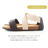 サンダル レディース ぺたんこ 通販 歩きやすい フラット おしゃれ ベルト スエード インソール 履きやすい Joy Walker ジョイウォーカー 1515S 夏 春夏 シンプル カジュアル ナチュラル 疲れにくい コンフォートサンダル