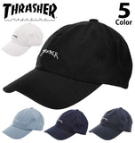 キャップ スラッシャー THRASHER 通販 帽子 cap メンズ レディース GONZ MAG SPORTS CAP Dad HAT ゴンズ マグ ローキャップ low コットンキャップ 6パネル 6-PANEL CAP デニム コットン シンプル ロゴ LOGO 刺繍 ウォッシュ ストリート カジュアル ストラップバック