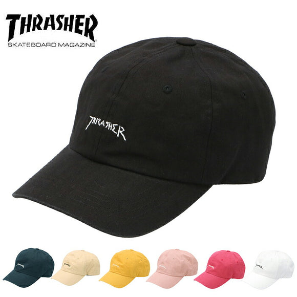 スラッシャー キャップ 通販 メンズ レディース ブランド THRASHER ローキャップ 浅め 無地 ロゴ 刺繍 ワンポイント GONZ LOGO 帽子 綿 コットン カジュアル ストリート スポーツ 男女兼用 ユニセックス おそろ お揃い