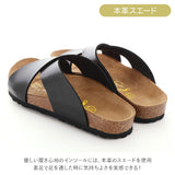 サンダル レディース ぺたんこ 通販 歩きやすい フラット おしゃれ つっかけ スエード インソール 履きやすい Joy Walker ジョイウォーカー 232P 夏 春夏 シンプル カジュアル ナチュラル 疲れにくい コンフォートサンダル