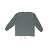 goodwear 長袖 tシャツ グッドウェア 2w75512 通販 メンズ シャツ Goodwear USA ロンt シャツ 袖リブヘンリーネックロンT トップス インナー アンダーウェア レディース ユニセックス 丸首 ボタン ろんt ロンティ おしゃれ 無地 厚手 コットン 綿