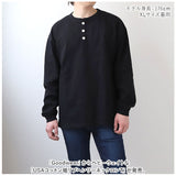 goodwear 長袖 tシャツ グッドウェア 2w75512 通販 メンズ シャツ Goodwear USA ロンt シャツ 袖リブヘンリーネックロンT トップス インナー アンダーウェア レディース ユニセックス 丸首 ボタン ろんt ロンティ おしゃれ 無地 厚手 コットン 綿
